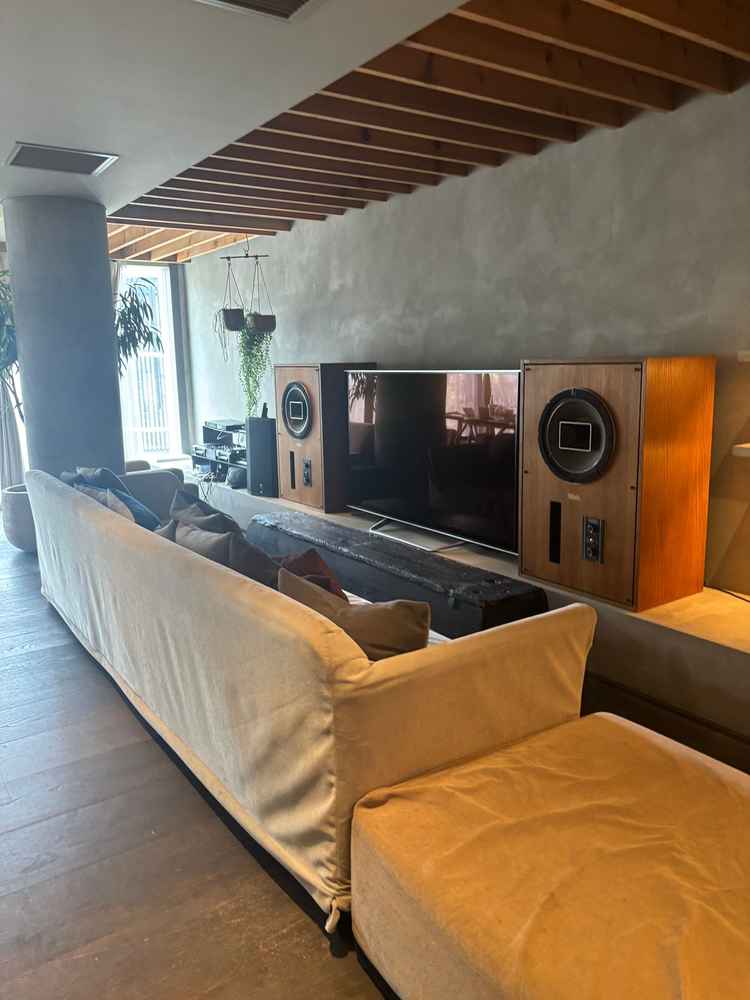 リビングルーム備え付けのテレビ