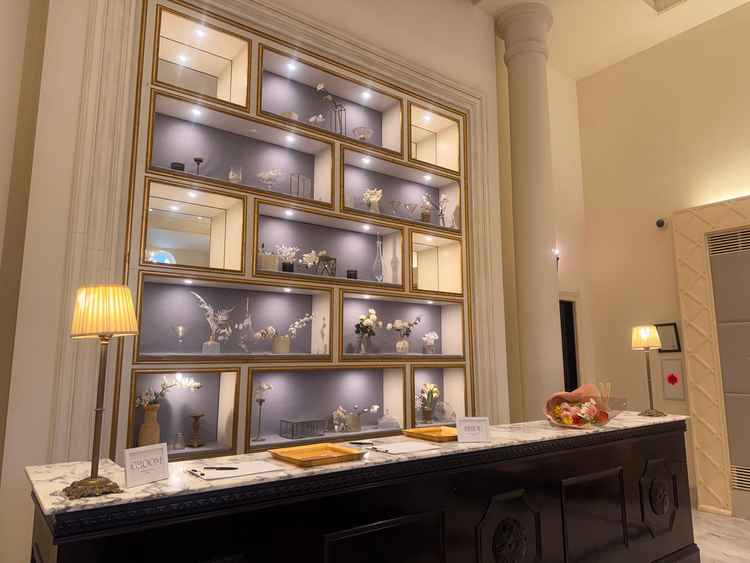 受付です。ホテル感が出ており、どの年代の方も気に入ってもらえるポイントだと感じました。