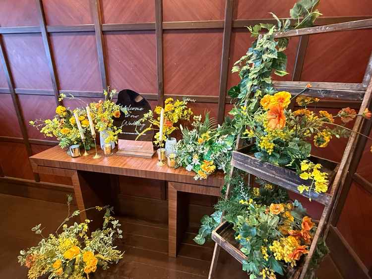 お花で色々アレンジできる点が素敵。