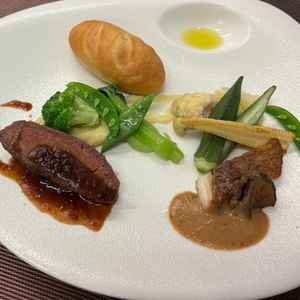 試食会のメイン料理。特に野菜がいきいきしていてとても美味しくいただきました。