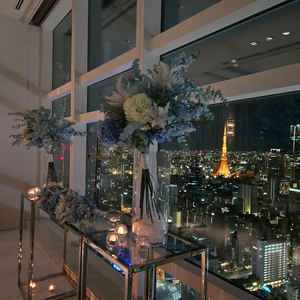 チャペルからの景色。誓いの場から見える東京タワー。