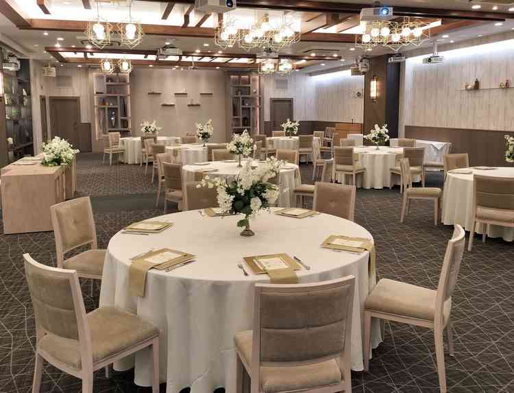 3つある披露宴会場のうち、1番大きな披露宴会場です。