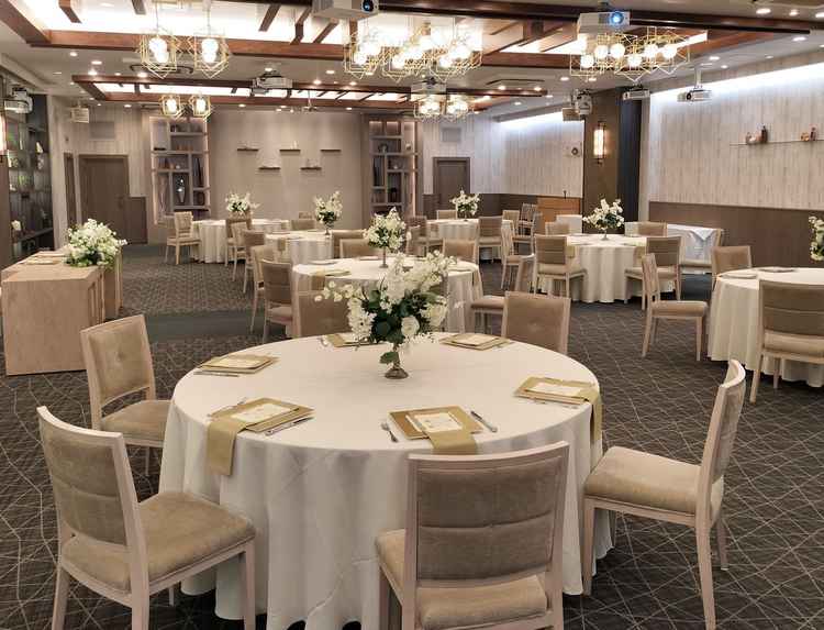 3つある披露宴会場のうち、1番大きな披露宴会場です。