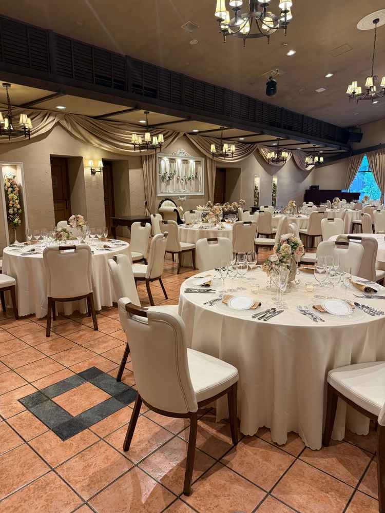 大きすぎず、小さすぎず私たちにはピッタリなサイズの披露宴会場