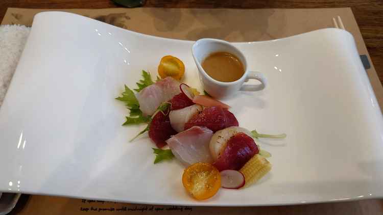 料理。新鮮でとても美味しかったです。