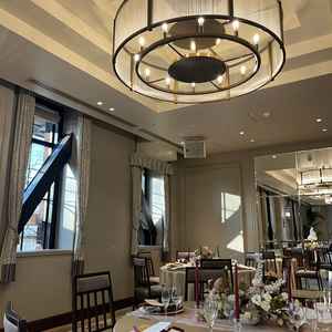 披露宴会場の種類がいくつかあり、どこもおしゃれだった。