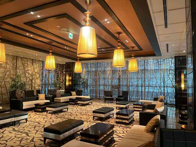 ゲストの控え室です。とても広々としていてデザインもおしゃれでした。