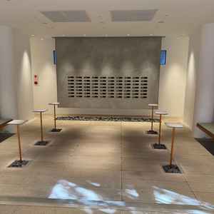 はじめに案内して頂いたウェルカムスペース。澄んだ空気感と洗練された雰囲気に鳥肌がたちました。