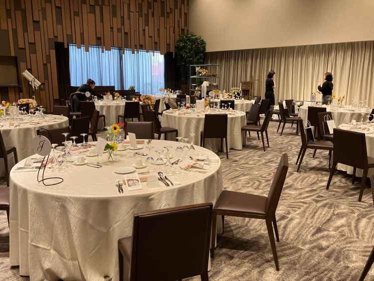 実際の披露宴会場です。