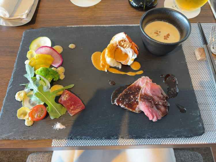 美味しい試食を提供していただきました。