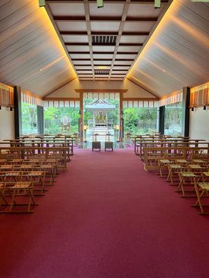 荘厳な和風挙式の会場