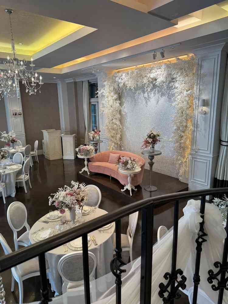 1番気に入った披露宴会場です。低めですが階段もあります。