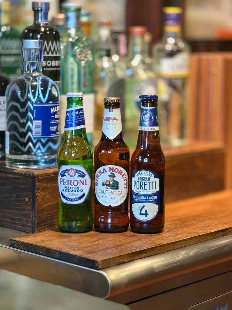 ウェルカムドリンクにはランクアップでイタリアンビール3種も選択できるのが嬉しいです。