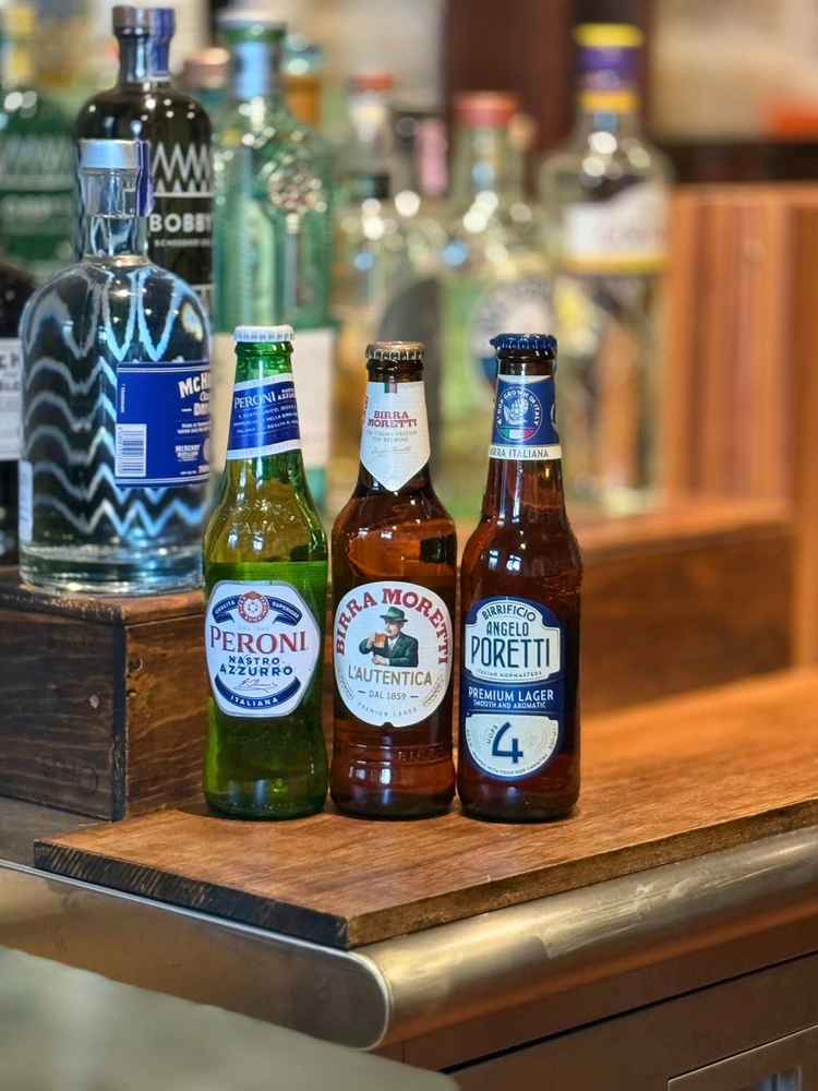 ウェルカムドリンクにはランクアップでイタリアンビール3種も選択できるのが嬉しいです。