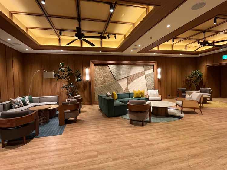 5階 THE GRAND ROOMのお部屋です。お色直しの時にここから登場できる事に惹かれました。