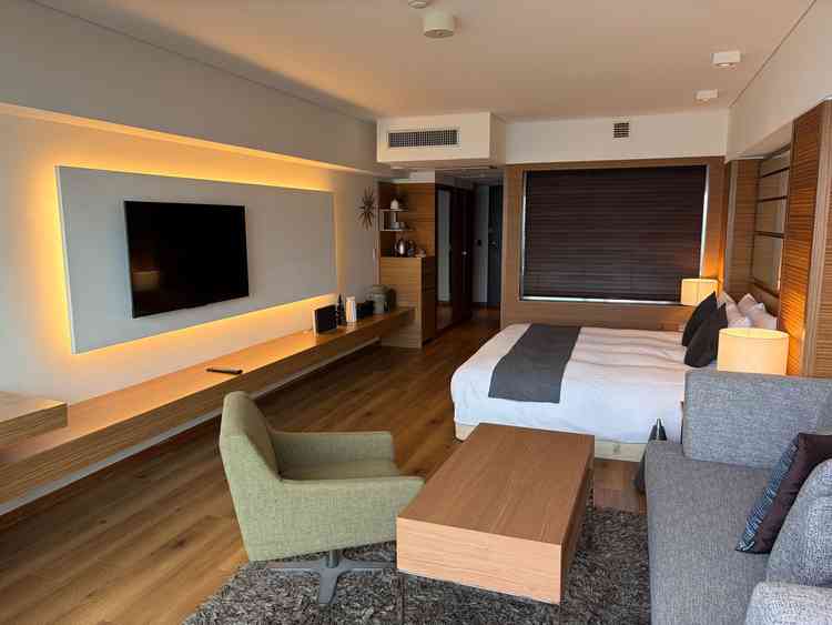 宿泊する場所はとても綺麗。挙式前準備もこちらでできるとのことでした。