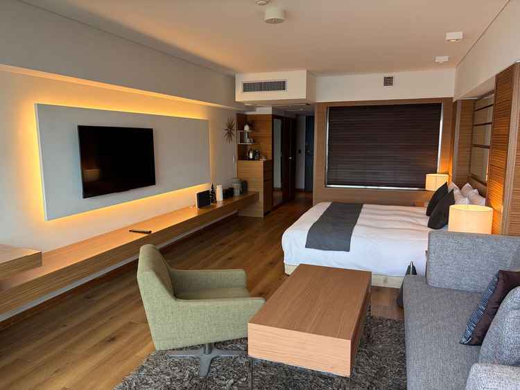 宿泊する場所はとても綺麗。挙式前準備もこちらでできるとのことでした。