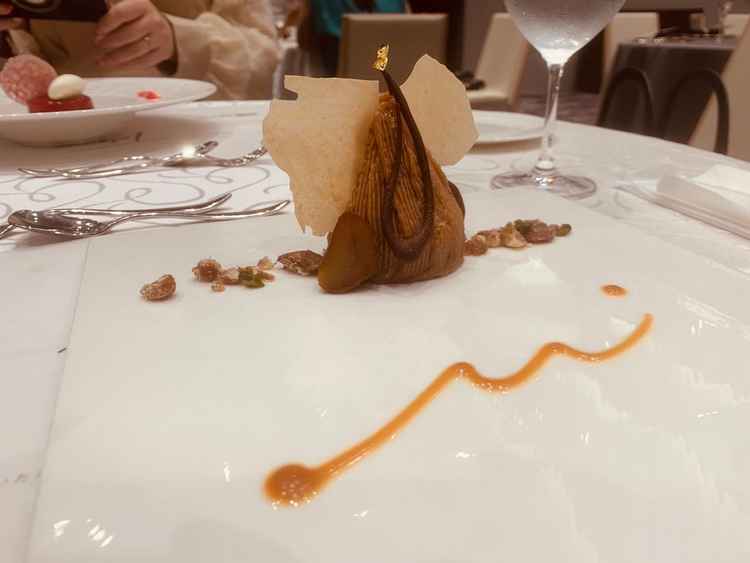 デザート②　シェフもご挨拶してくださいました。