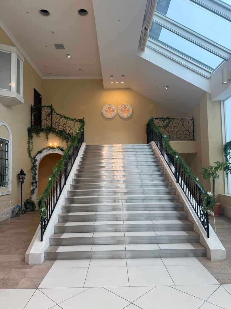 チャペル前の大階段