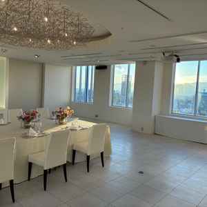 ホテル屋上の披露宴会場