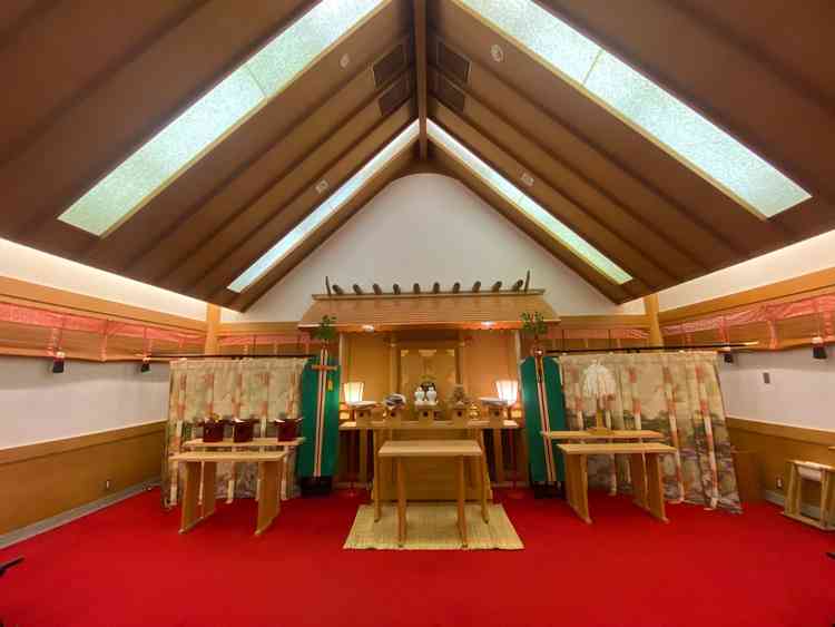 珍しい神前式もできる挙式会場がある。