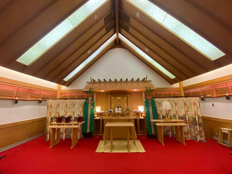 珍しい神前式もできる挙式会場がある。