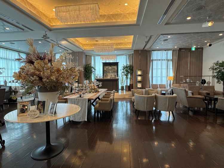 ゲストの控室も、十分な広さがあり安心。