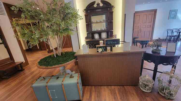 エントランスは飾り付け等がしやすく、使い勝手が良さそうでした。