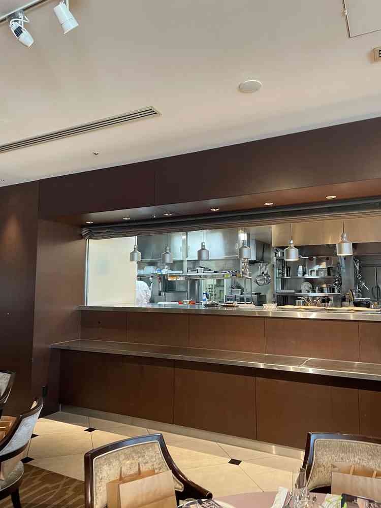 披露宴会場のオープンキッチン