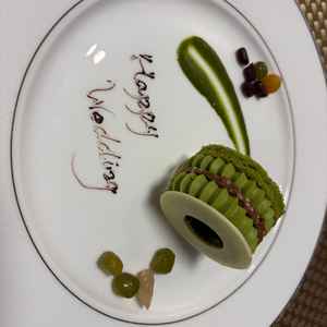 結婚式で実際に出している「えん」というデザートの写真です。