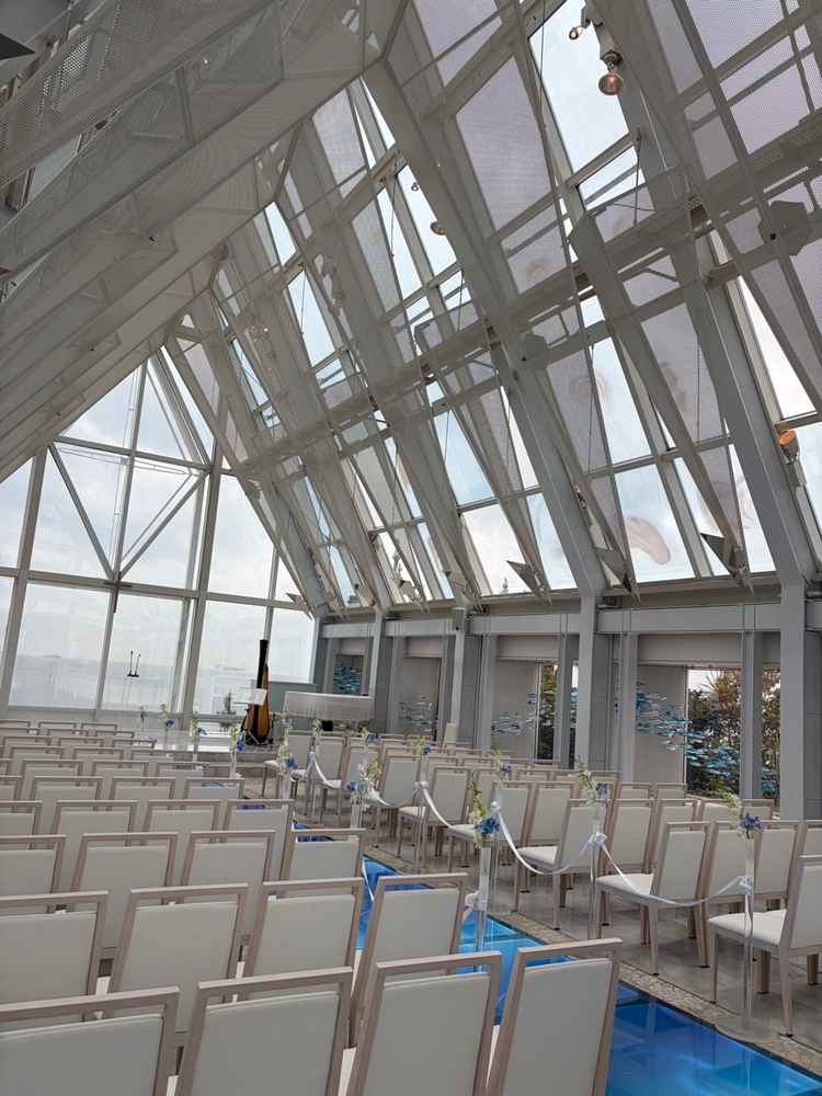 開放感があって、曇り空でも素敵な雰囲気でした。