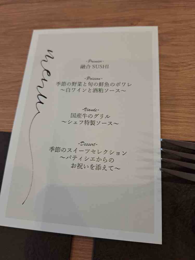 本日の試食のメニュー一覧です。