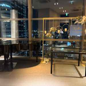 披露宴会場前には自由に飾っていいスペース！