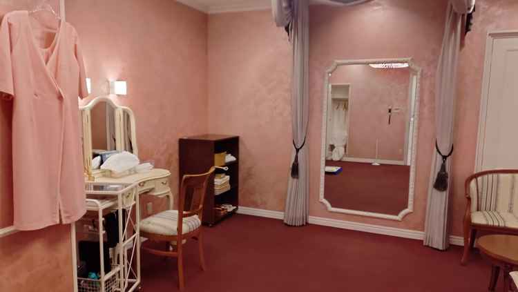 ブライズルームも見せていただけました。可愛らしいです。