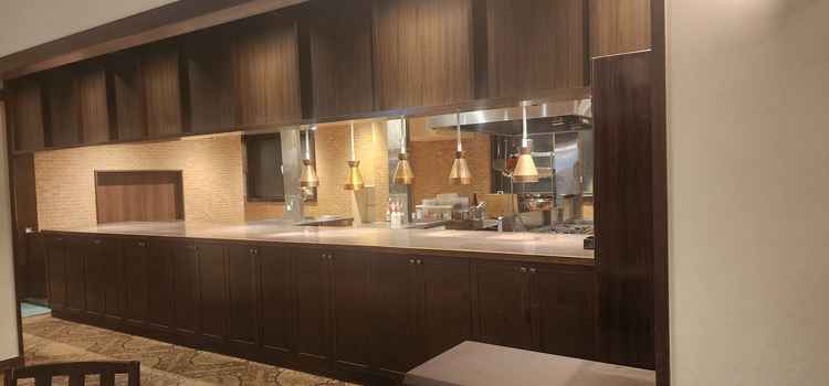 迫力ある演出ができそうなオープンキッチン