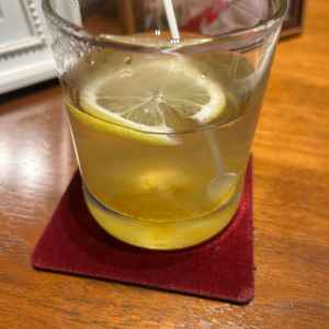 ホットゆずティーでお出迎え。