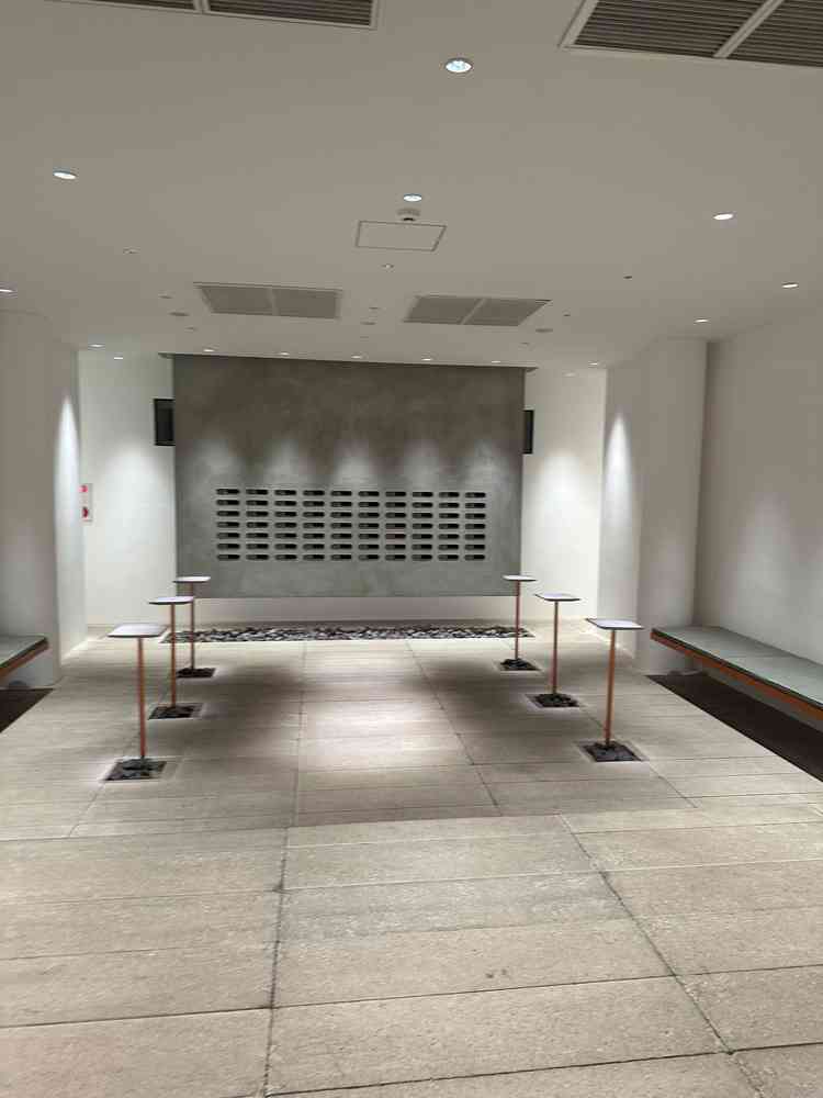 ゲストの待合室にもいろいろ設計されて素敵