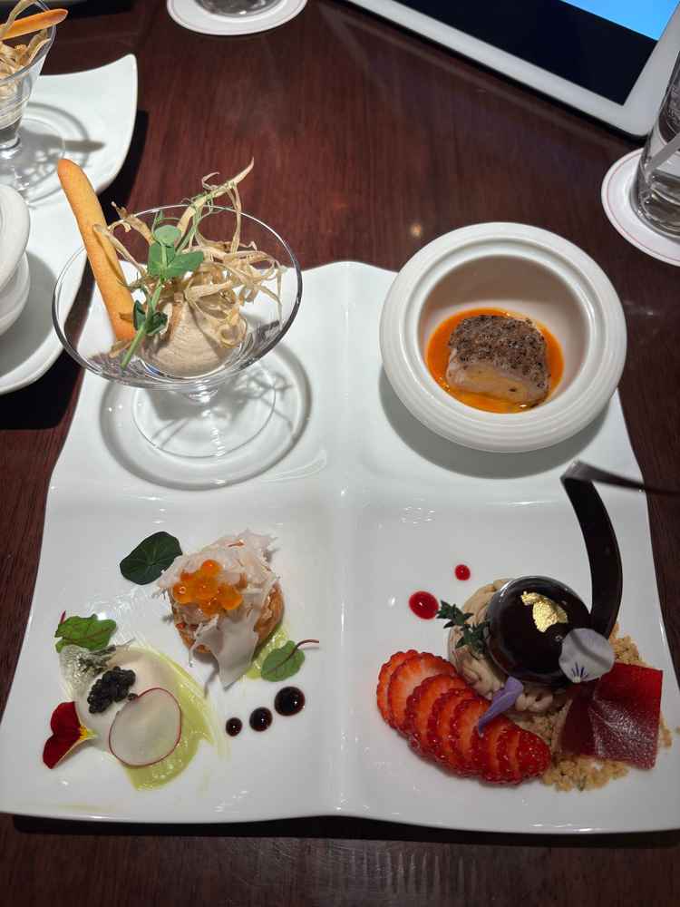 ご試食を頂きました。凝ったメニュー内容でとても美味しいです。