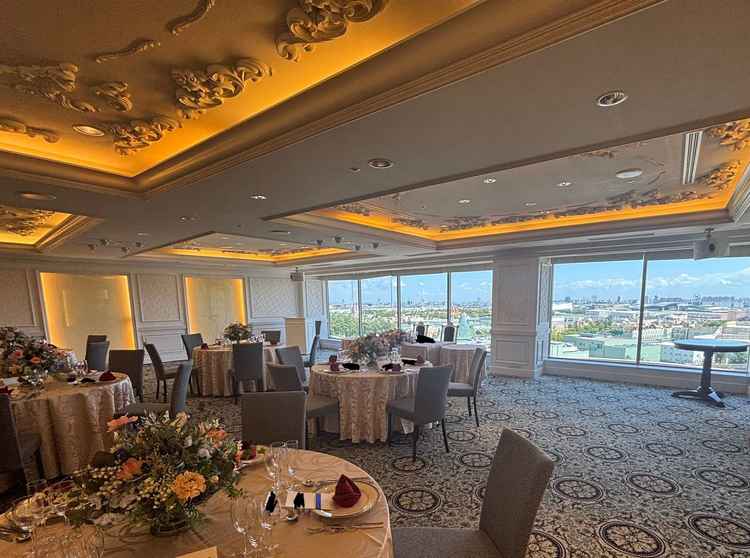 パークビューの披露宴会場の内装です。