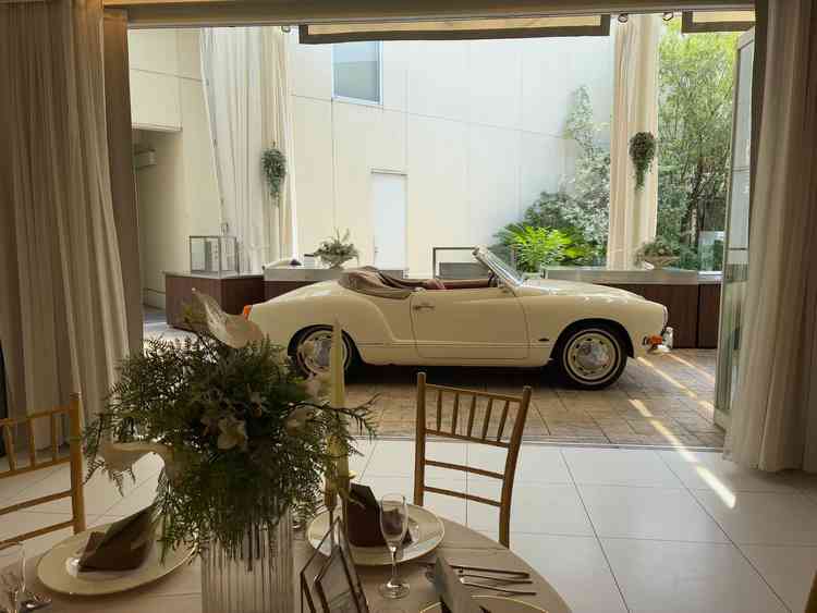 車の演出を見せていただきました