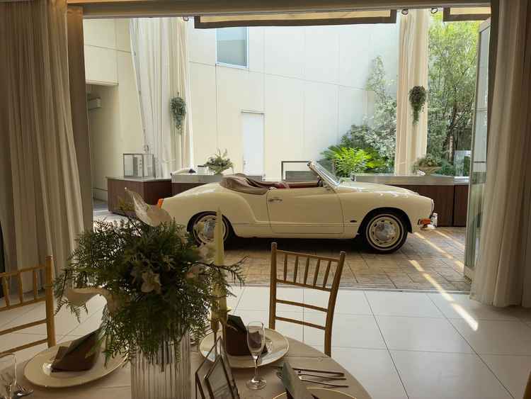 車の演出を見せていただきました