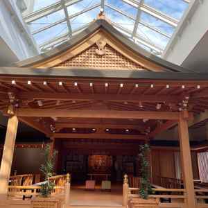 ホテル内の本格神殿。素敵でした。