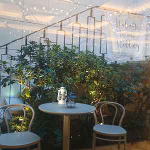 披露宴会場のガーデン