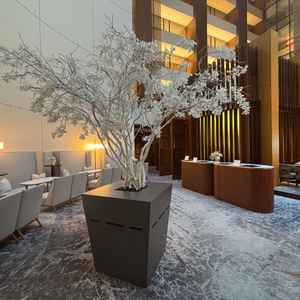 受付の写真。オーケストラが出迎えてくれるようです。