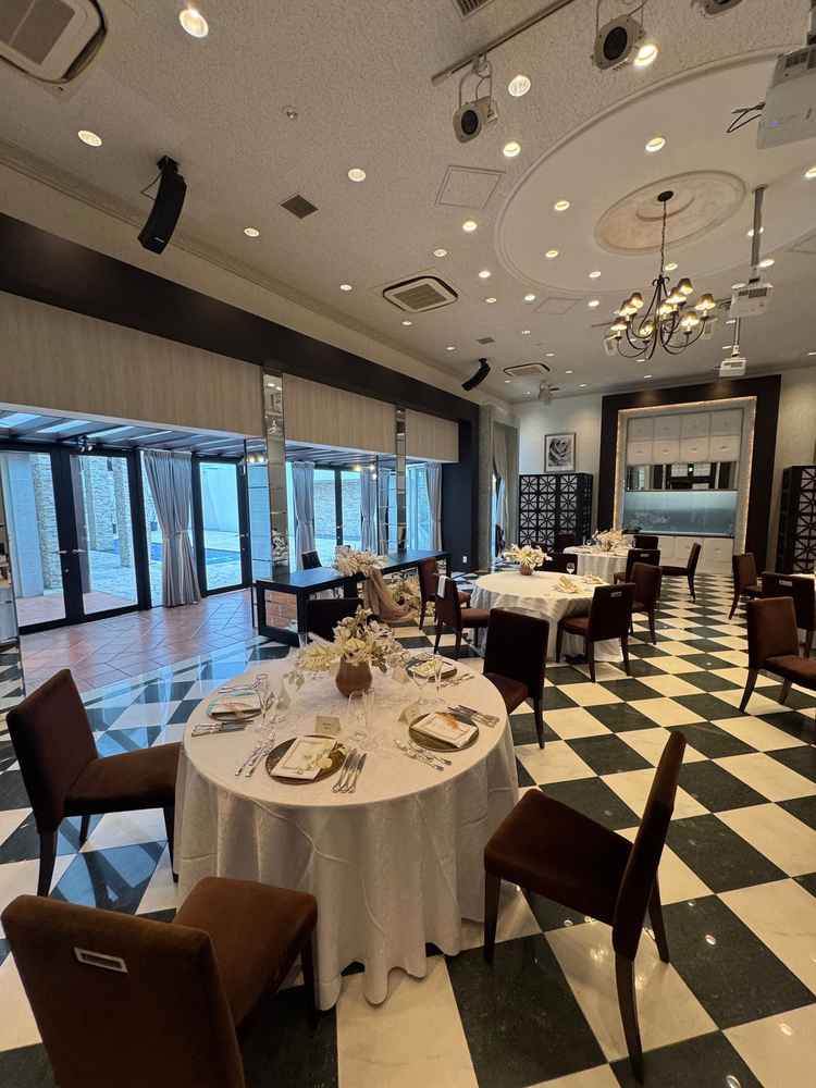 少人数の披露宴会場。自分たちの規模感にはピッタリでした。