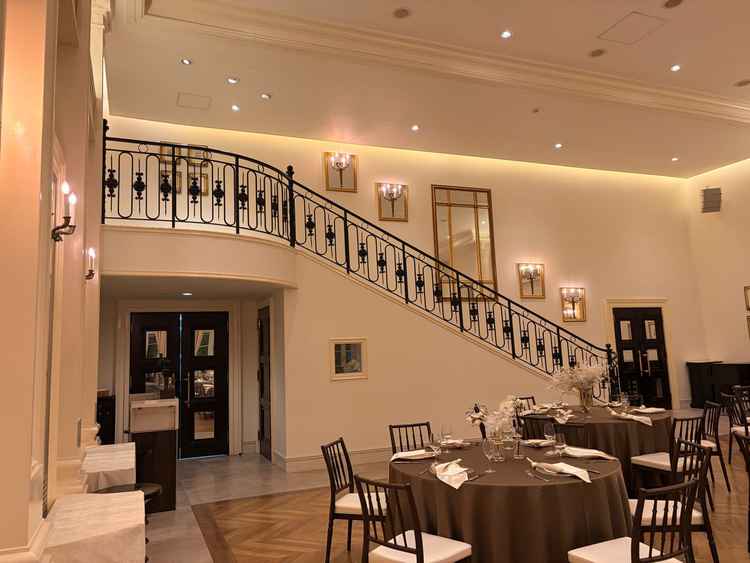 披露宴会場の階段。