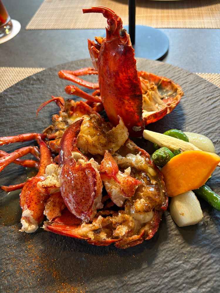試食でいただいた海老の料理