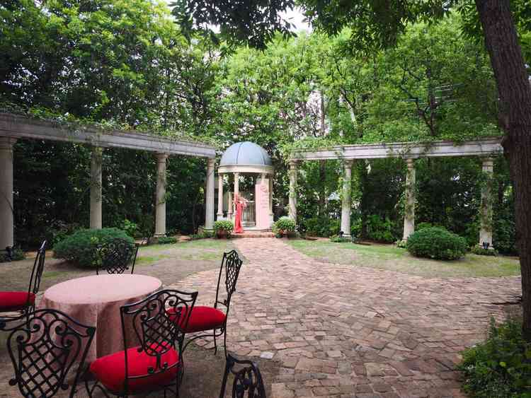 広いガーデン。