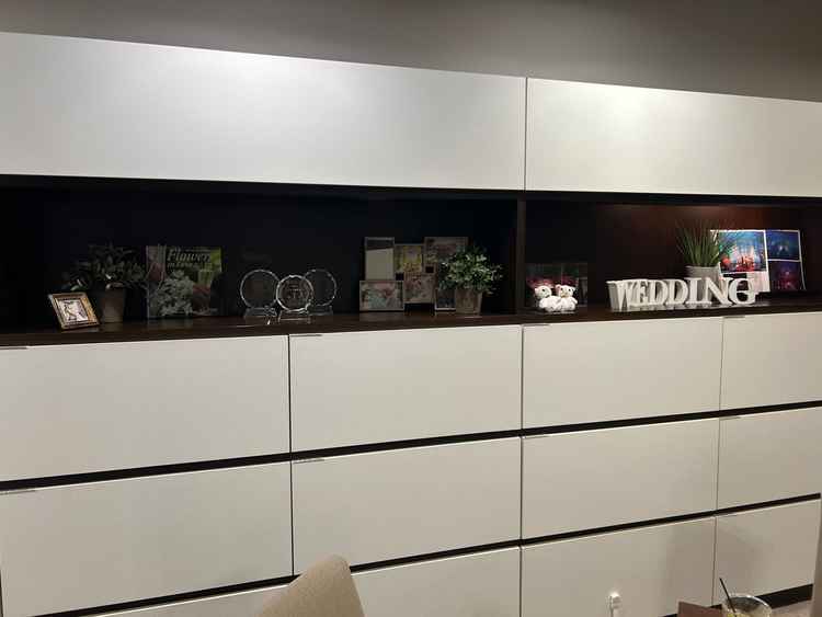 結婚式場の説明室