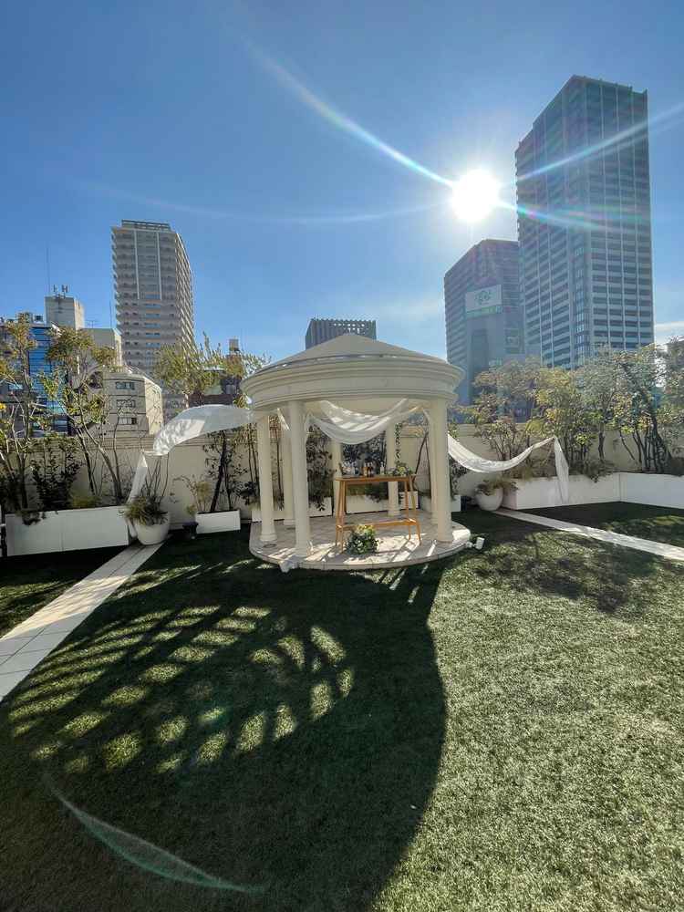 ガーデン！みんなで話したり、写真を撮ったりできるスペース！